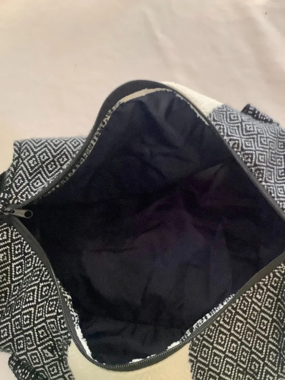 Duffle Weekend Travel Bag Black White Practical Effortless Style Relaxed